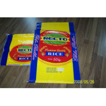 50kg pp sacos de arroz tecidos